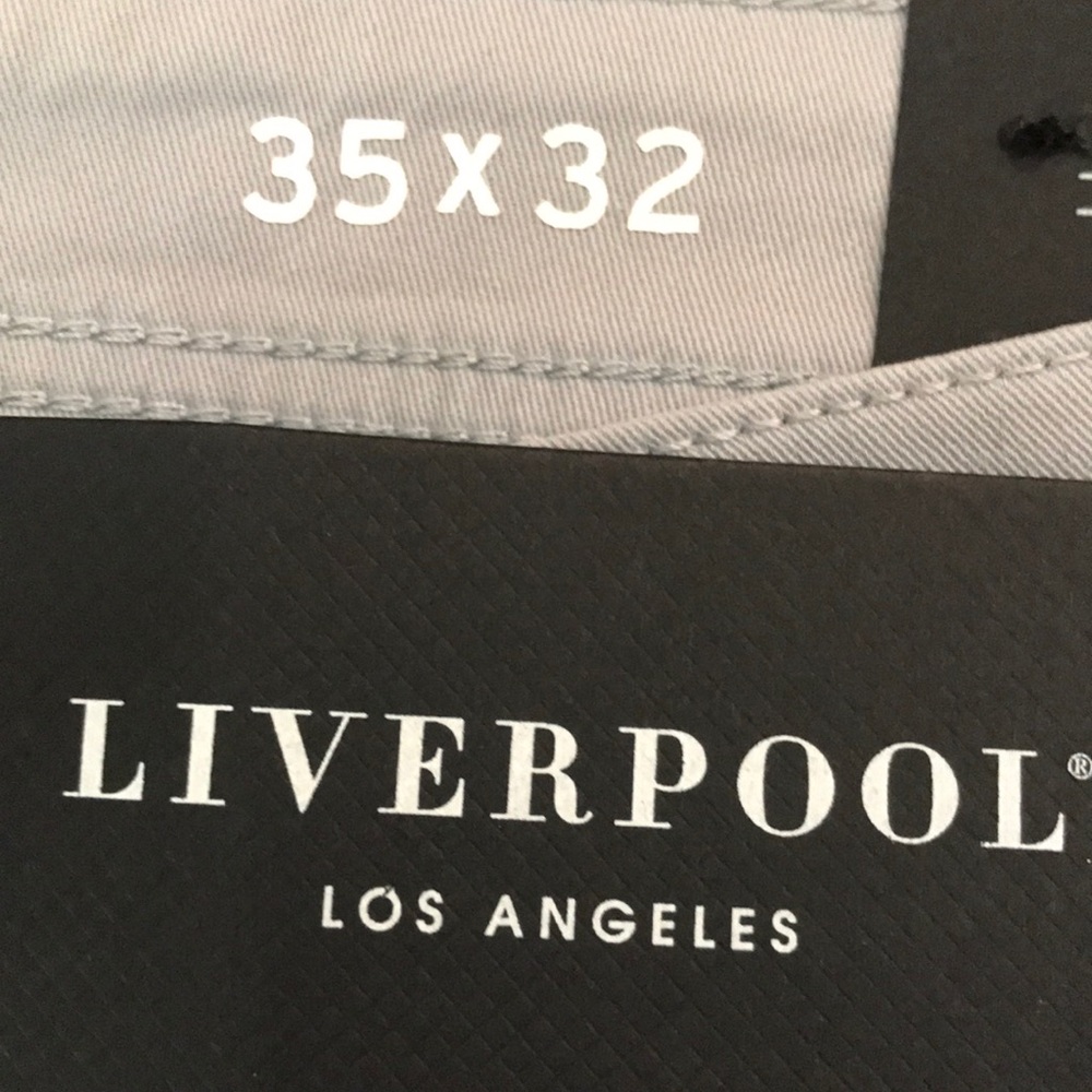 Liverpool jeans color fog gray, relaxed straight, 35x32 - Picture 6 of 8